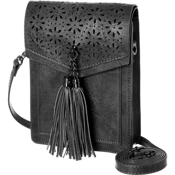 Women RFID Blocking Small Crossbody Bags 001-black - Picture 1 of 7